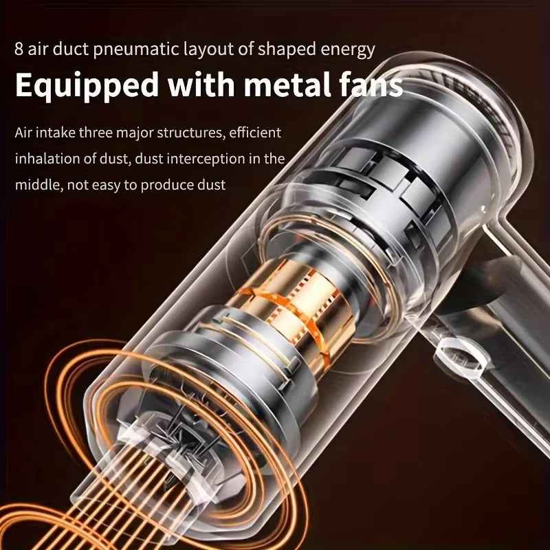 690000Pa Wireless Car Vacuum Cleaner – Wet & Dry Cordless