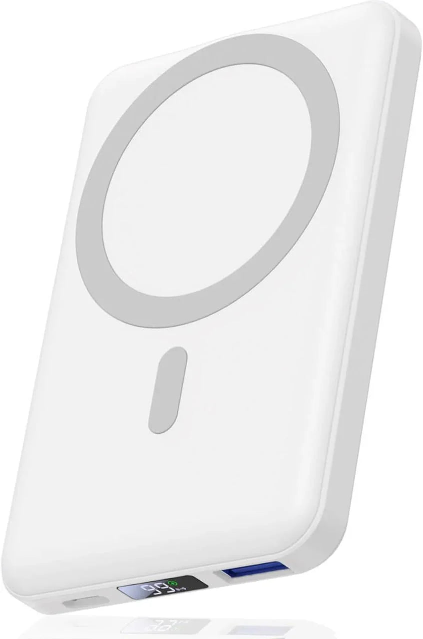 For Magsafe Power Bank Bateria Externa, AOGUERBE Magnético Powerbank 10000Mah, 22.5W PD USB-C Carga Rápida Inalámbrico Batería Portátil Cargador Con Pantalla LED Para Iphone 17/16/15/14/13/12 Series