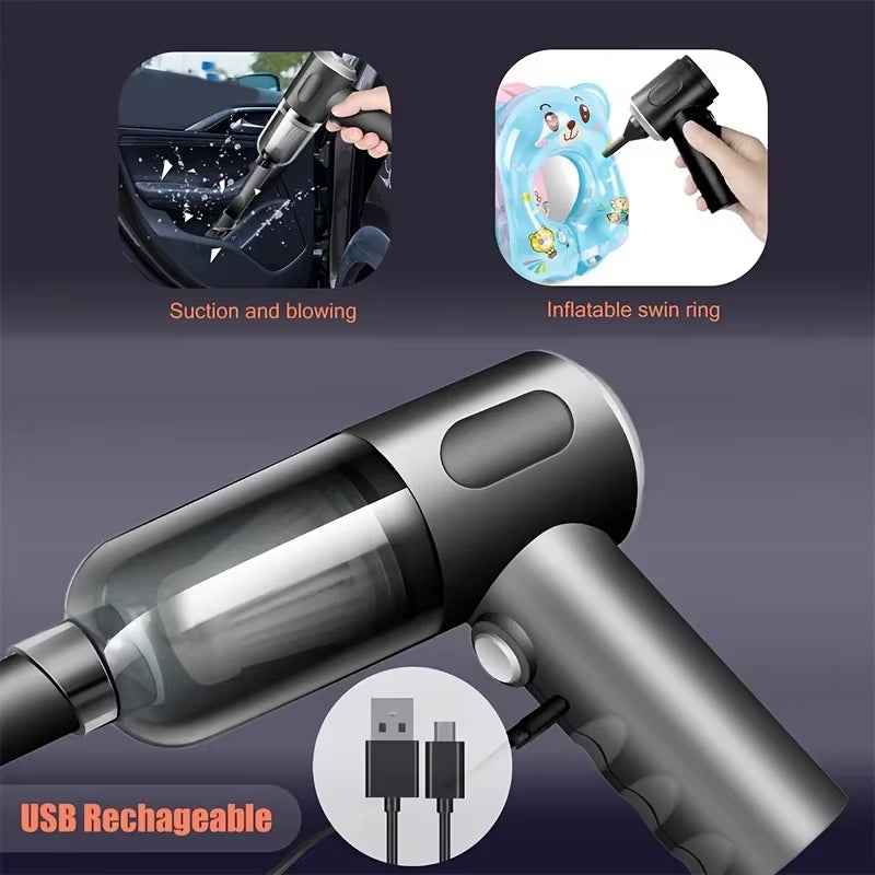 690000Pa Wireless Car Vacuum Cleaner – Wet & Dry Cordless